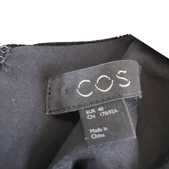 COS Velvet Puff-Sleeved Top dramatic pleated sleeve size 40 excellent condition - Picture 14 of 15